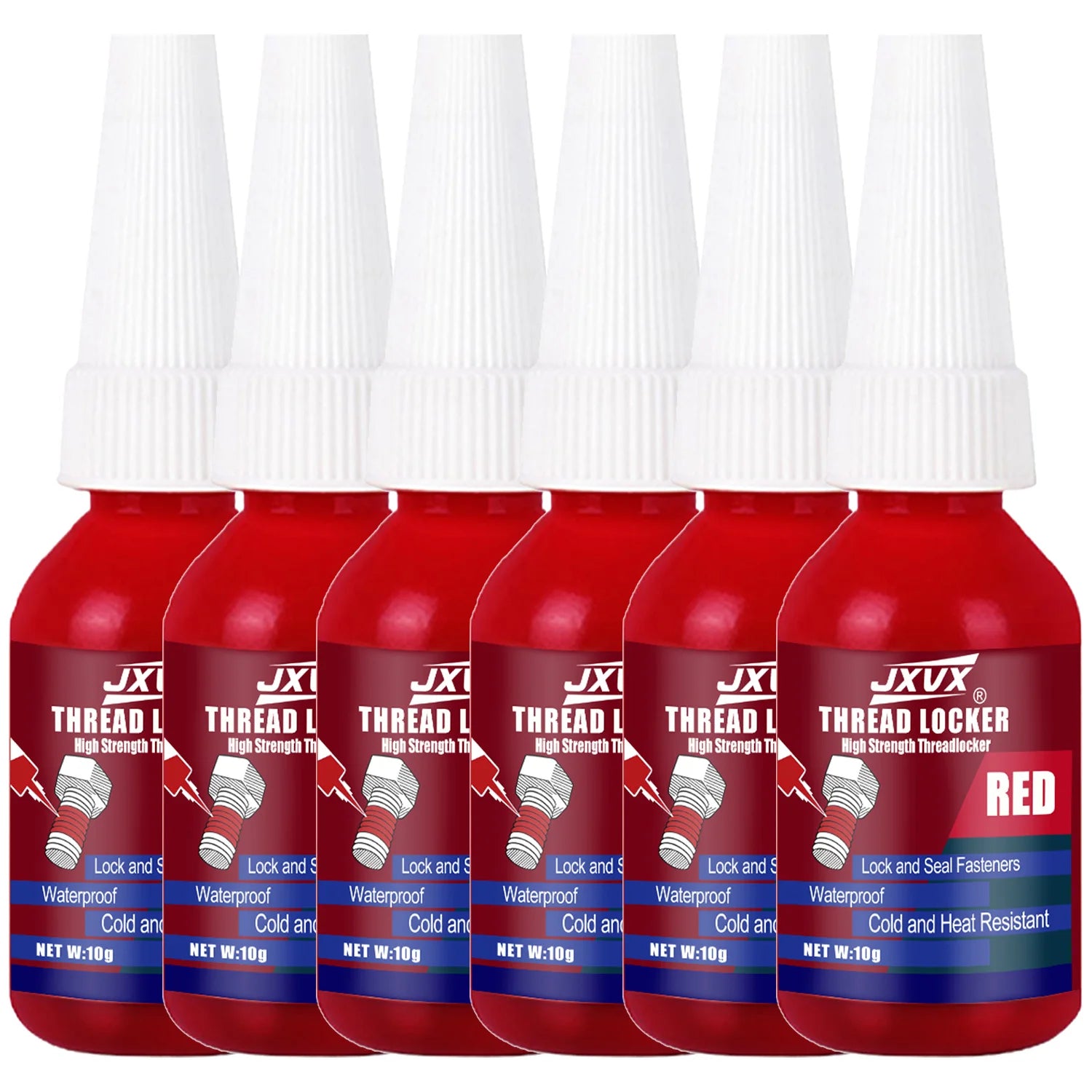Threadlocker Blue/Red removable Universal Threadlocking compound Anaerobic adhesive Sealant For Bolts/Nuts/Fasteners - Prevents Loosening/Corrosion, oil-resistant, high-temperature resistant Assemblies.