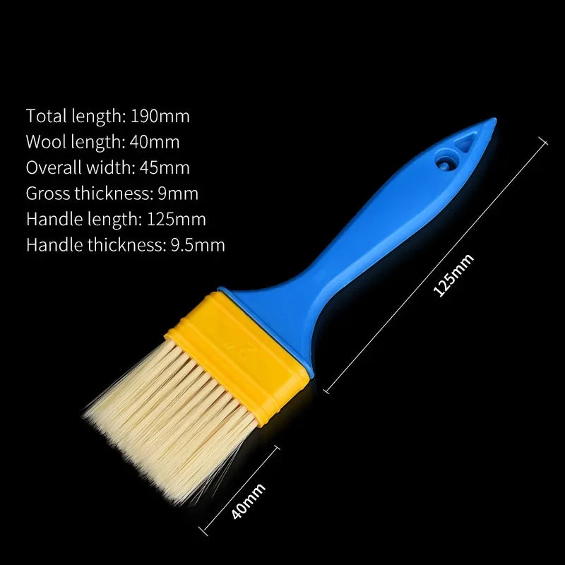 Multifunctional Paint Brush with Wooden Handle for Wall & Furniture Cleaning Nylon Bristle Barbecue Brush