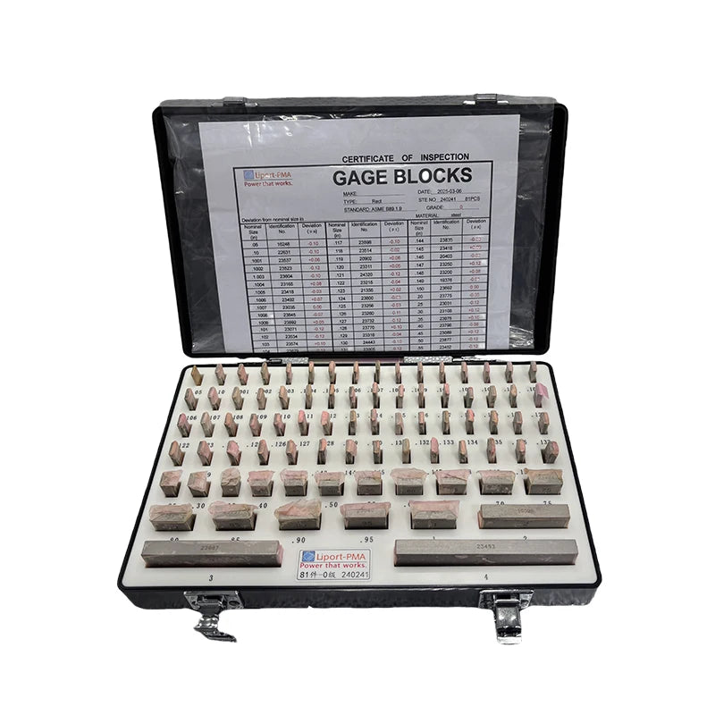 Imperial Block Gauge Set,English system Block Gauge set,36/81pcs,0/AS-1/AS-2 Grade,High Speed Steel Gage Block