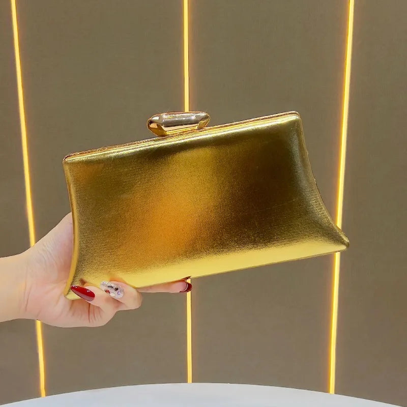 Evening Clutch Luxury Brand Fashion Dinner Party Women's Bag Shiny Women's Shoulder Crossbody Bag High Quality Large Capacity
