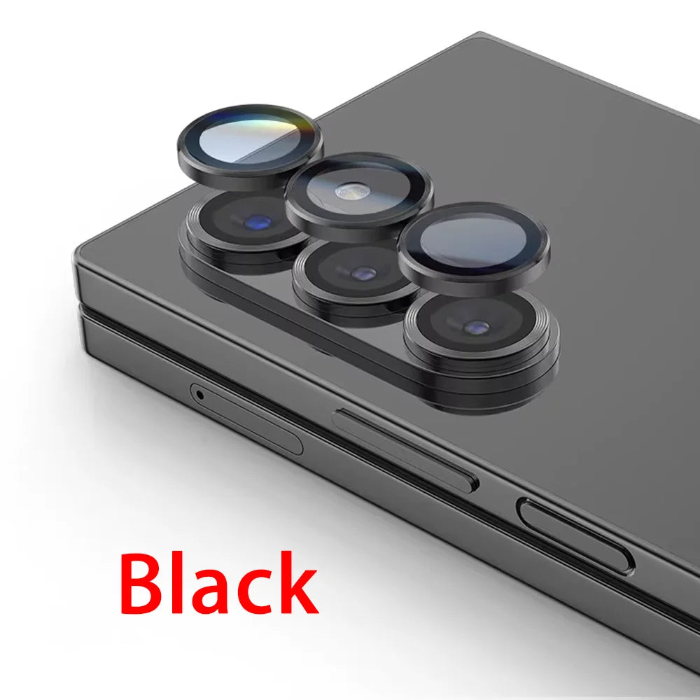 Metal Individual Ring Camera Lens Protector For Samsung Galaxy Z Fold 7 6 5 4 ZFold Fold7 Fold6 Tempered Glass Film Full Cover ﻿