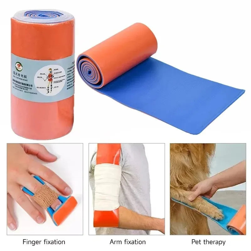 Outdoor First Aid Fixed Splint High Molecular Plasticity Multi-functional Fracture Splint Pet Splint Foldable and Cut At Will