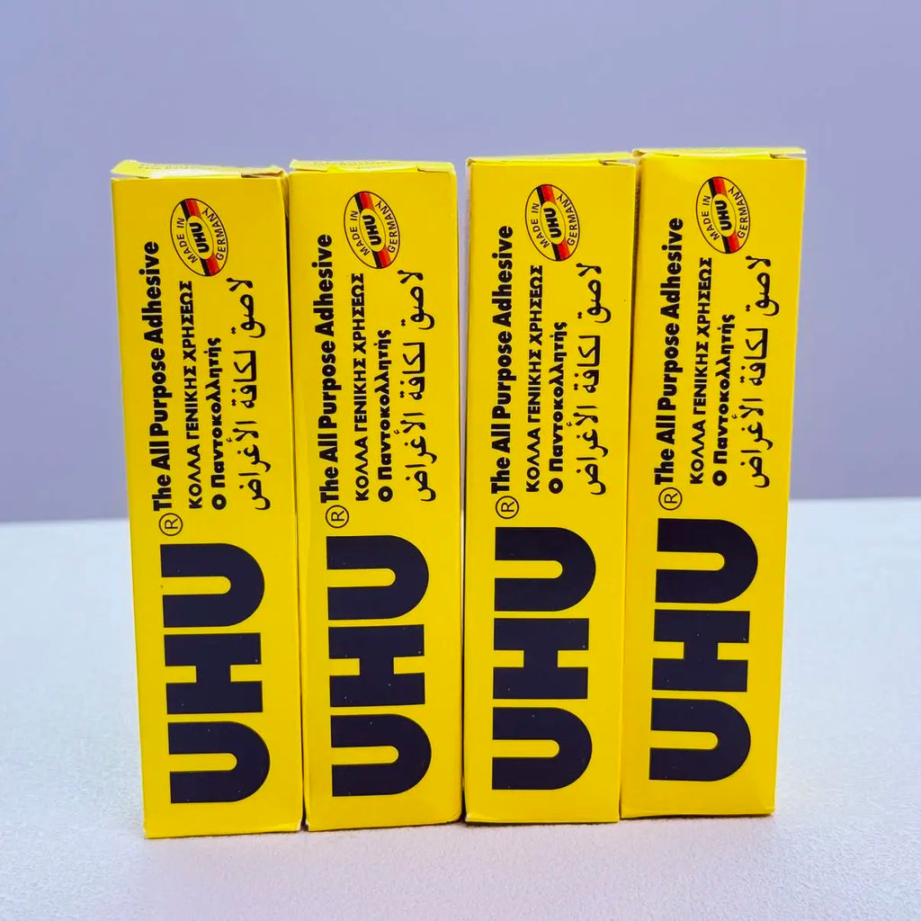UHU All Purpose Adhesive Glue Strong Clear Glue for Paper Wood Fabric Leather Crafts Repairs