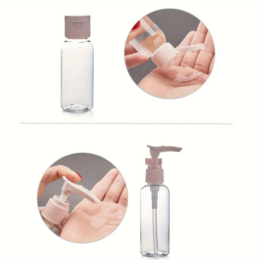 11-Piece Leak-Proof Travel Bottle Set Reusable Containers for Shampoo Conditioner Lotion Soap Bath Gel Essential