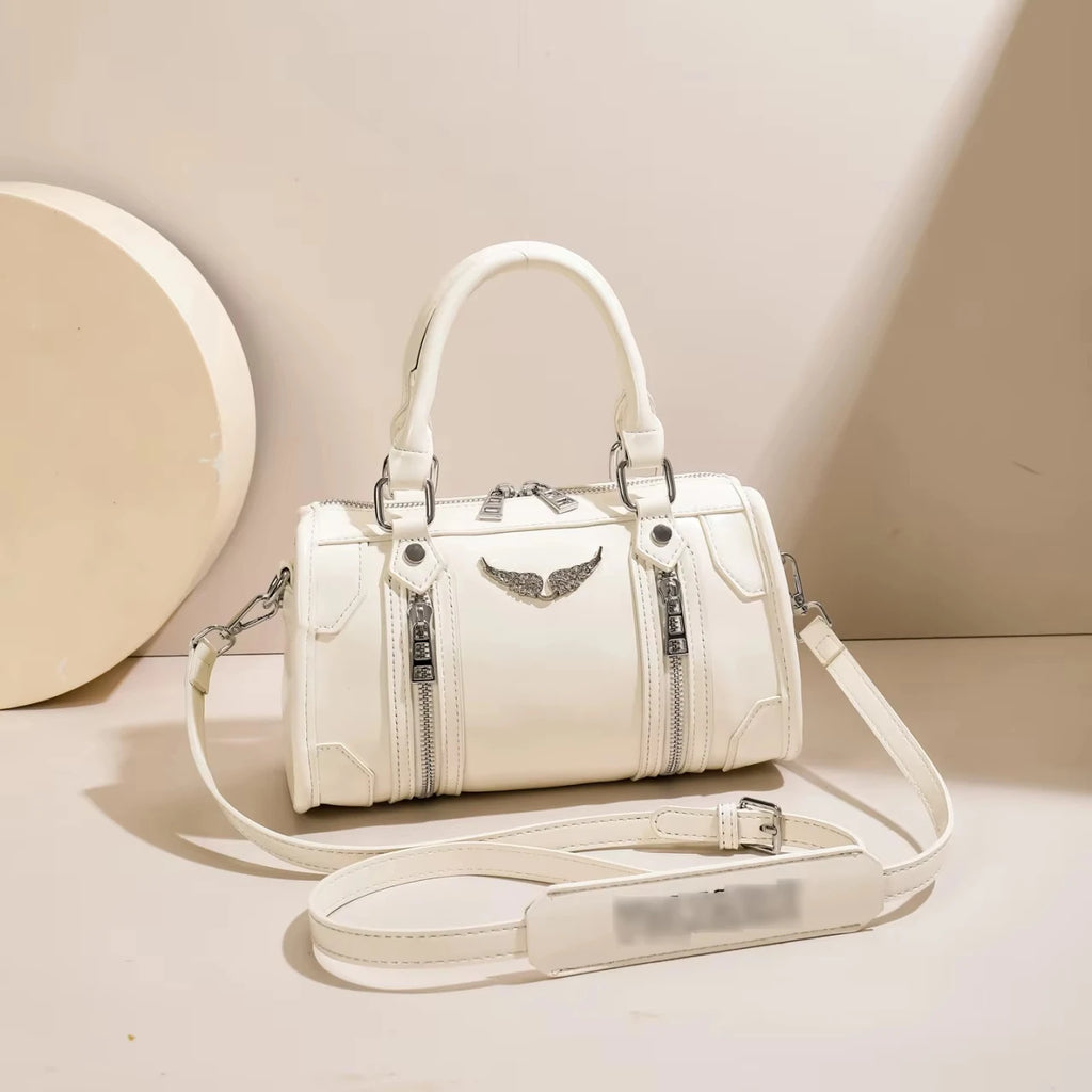 Luxury Rivet Wing Pillow Handbags Luxury Designer 2026 Shoulder Bag Women Soft PU Zipper Closure Crossbody Bag Casual Purse