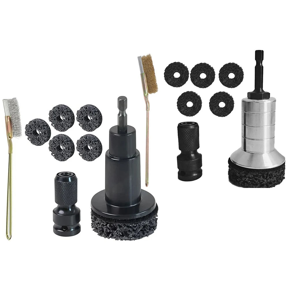 Wheel Hub & Stud Cleaning Tool KiT Rust Removal Disc Rapidly Cleans Rotors Cleaning Kit Inner Rim Cleaner Tool