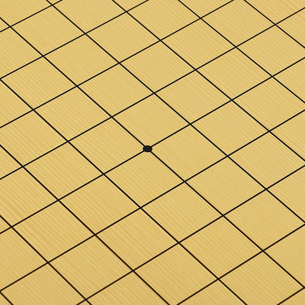 Double Sided Weiqi Game Board Wooden Checkerboard Advanced Board Game for Children and Adults Teaching
