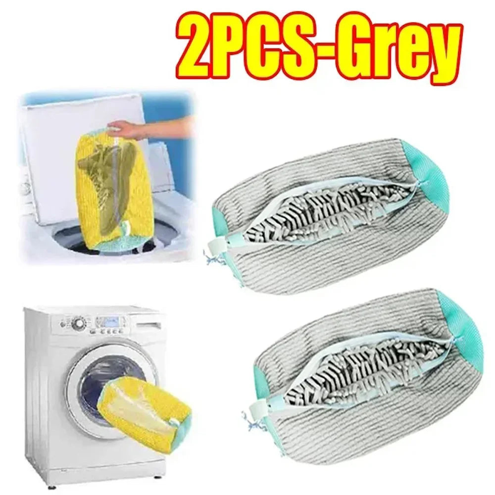 1-6PCS Washing Shoes Bag Cotton Laundry Fluffy Fibers Easily Remove Dirt Washing Bags Anti-Deformation Shoes Clothes Organizer