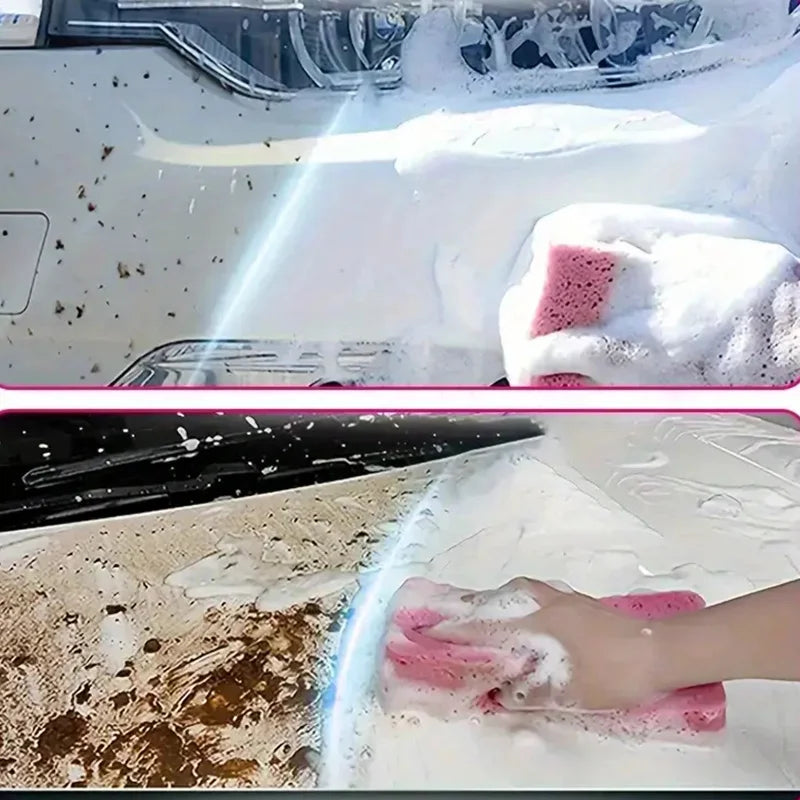 LJM Pink Snow Foam Car Wash Soap 100ML 1:100 Concentrated Lubricating Fast Dry Auto Detailing Shampoo