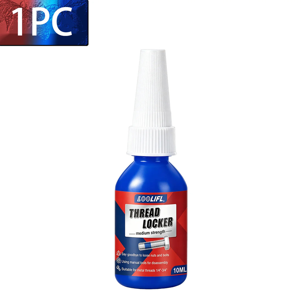 High Medium Strength Threadlocker 243 271 Bolt Anti-Loose Seal Glue Oil Heat Vibration Resistant Metal Thread Compound 50ML 10G