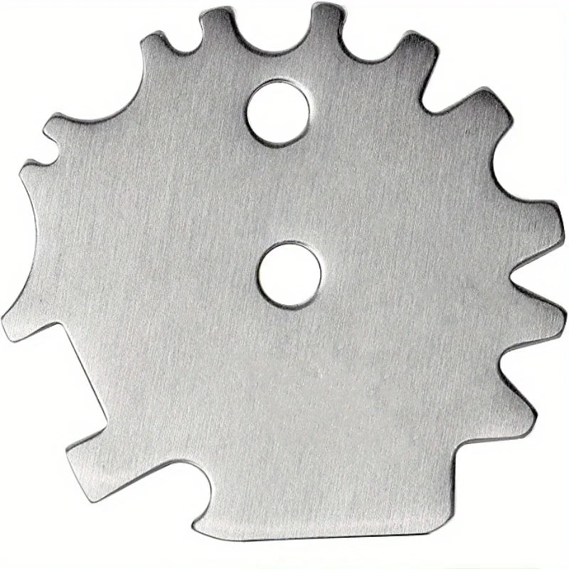 Stainless Steel Grill Scraper - 1 piece, suitable for cleaning grills and camping accessories, dishwasher washable, no bristles