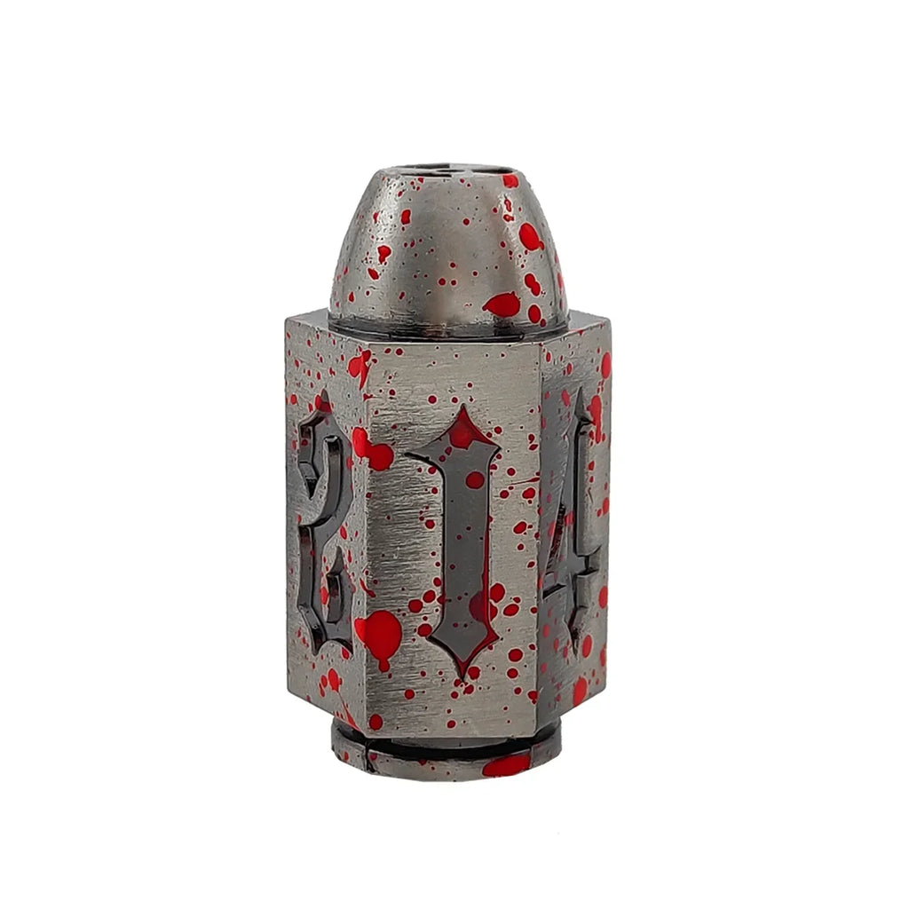 1pc of D6 Bullet Metal Dice Set for DND RPG Table Board Game Polyhedral Dice Number Dice KIT