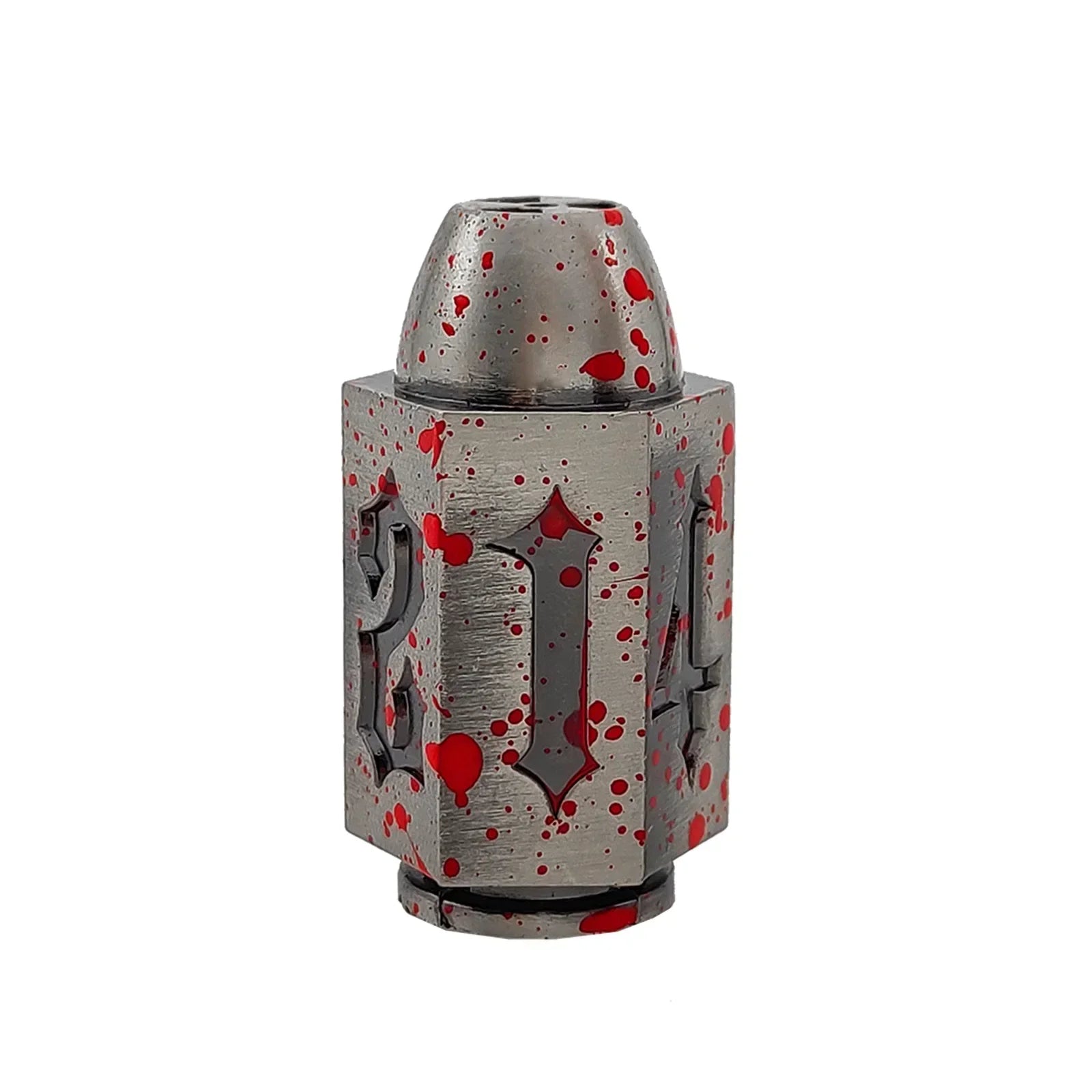 1pc of D6 Bullet Metal Dice Set for DND RPG Table Board Game Polyhedral Dice Number Dice KIT