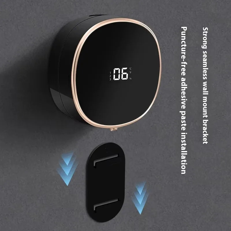Automatic Rechargeable Electric Wall Mount Auto Dish Liquid Soap Dispenser Sensor Foaming Smart Touchless for Kitchen Bathroom