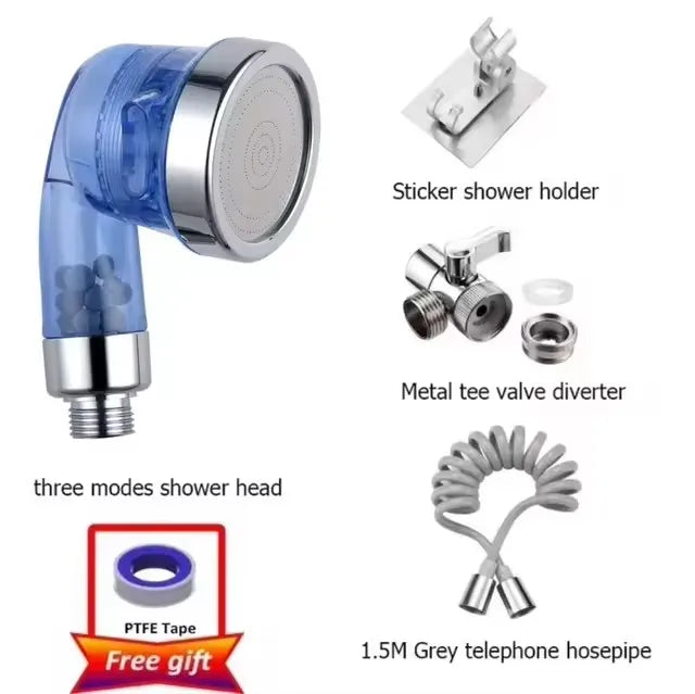 Shower Faucet Set Hose Handheld Shower Head Spray Tap Extender Sprayer Sink Booster Shower Bathroom Hair Washing Artifact Faucet