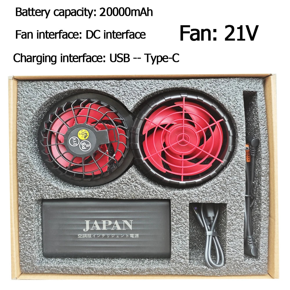 air conditioning clothes Cooling Fan Vest construction site Heat Relief cooling clothing Battery fan group cooling pants