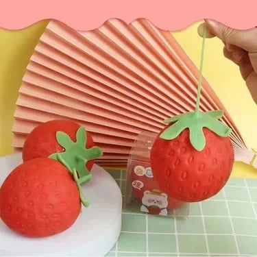 8cm Super Jumbo Strawberry Squishy Slow Rising Anti-Stress Fidget Toy for Adults Kids Non-Toxic Anxiety Relief Squeeze