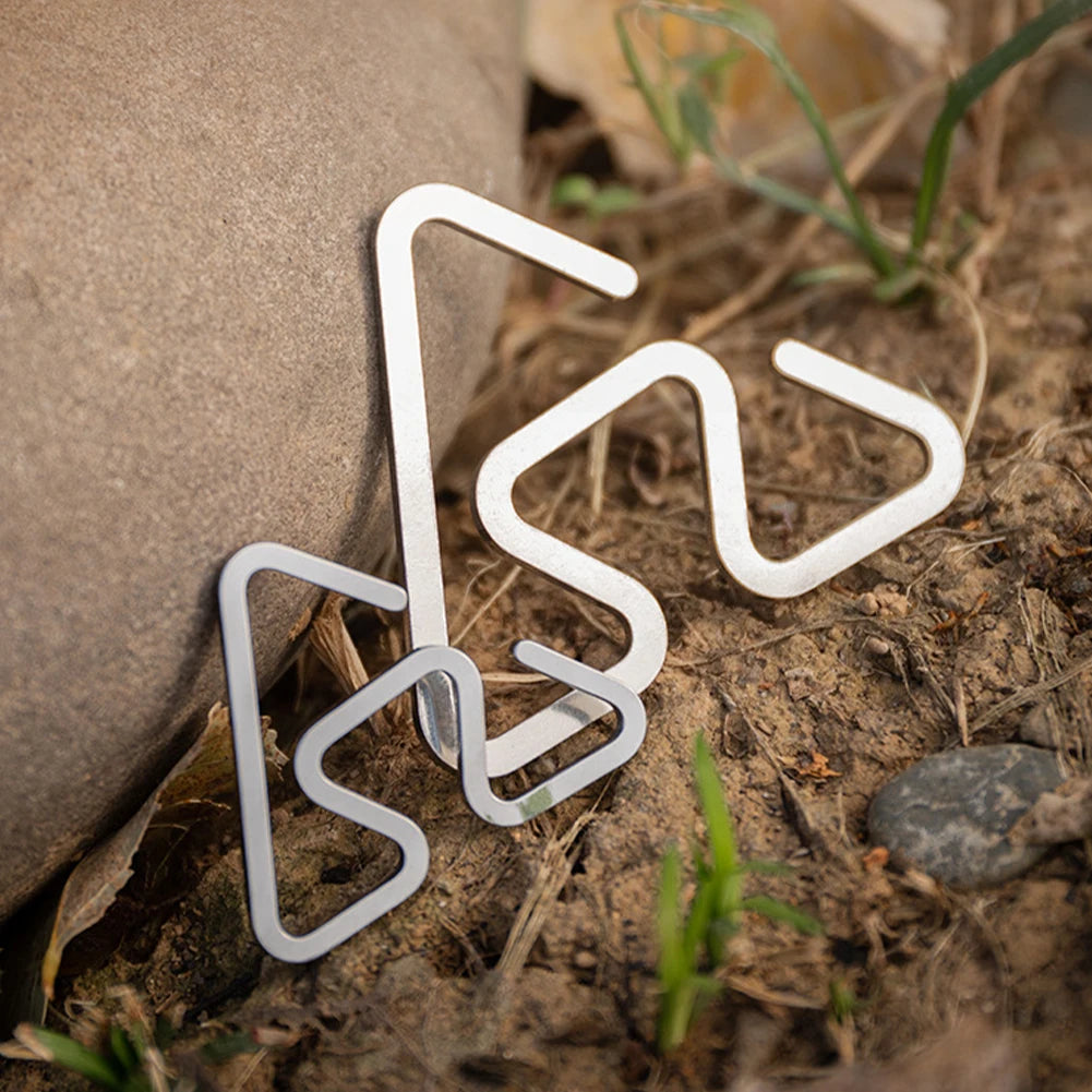 1Pc Outdoor Stainless Steel Hooks Are Not Easy To Slide Ultra Light Multifunctional Lightweight Camping Accessories and Tools