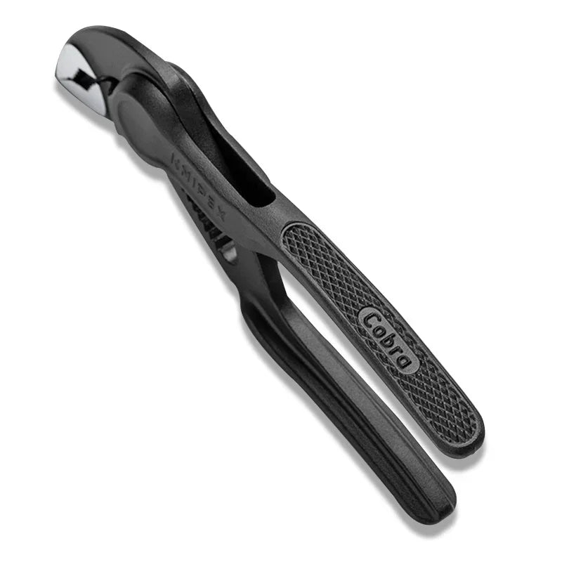 KNIPEX 87 00 100 Cobra XS Mini Pump Pliers,100mm,Nut to 24mm,Pipe to 28mm,Self-Locking,Push Button Push Button Adjustment,Edc,