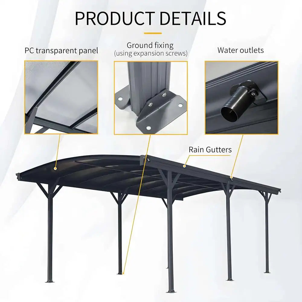 Transparent Polycarbonate Window Awning Door Canopy Outdoor Rain Shield UV Protection Porch Patio Cover Sunshade Modern