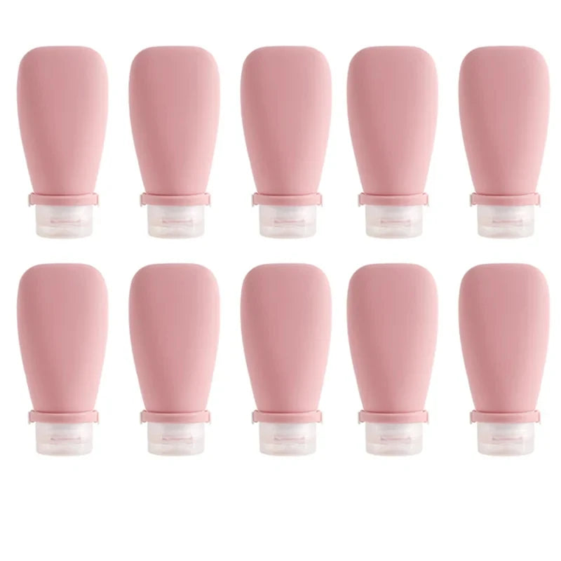 1/2/3pcs 90Ml Travel Silicone Refill Bottle, Shower Gel, Shampoo Refill Bottle, Squeeze Refill Empty Bottle
