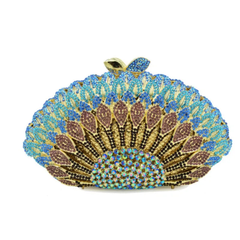 Woman Crystals Dinner Party Evening Clutch Bags Gems Handbag Diamond Evening Bag Wedding Bridal Purse Gala Banquet Purses
