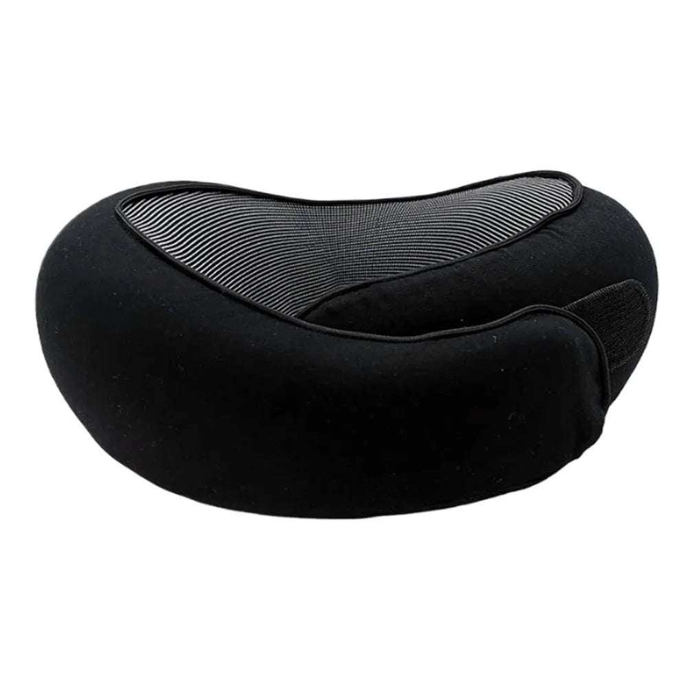 Memory Foam Travel Neck Pillow, 360-Degree Head & Chin Support Pillow for Home, Airplanes and Car Use