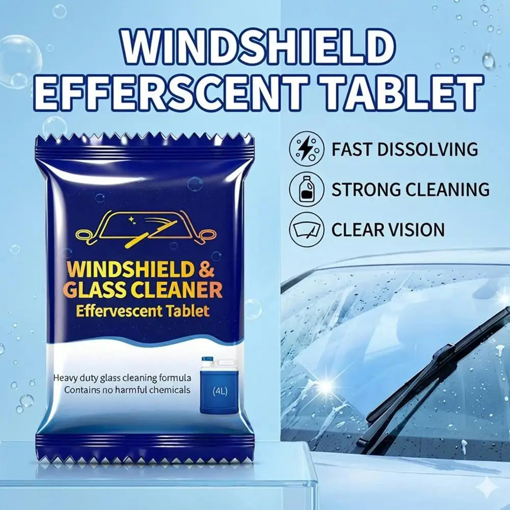 20/50/100pcs Car Windshield Glass Solid Cleaner Windscreen Wiper Effervescent Tablets Toilet Cleaning Car Accessories