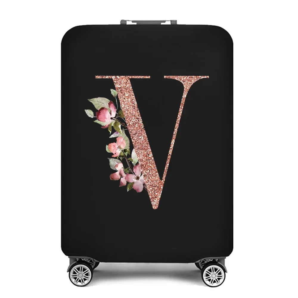 Stretch Luggage Covers 18-32 Protector Travel Luggage Suitcase Protective Cover Rose Gold Series Dust Covers Travel Organizer