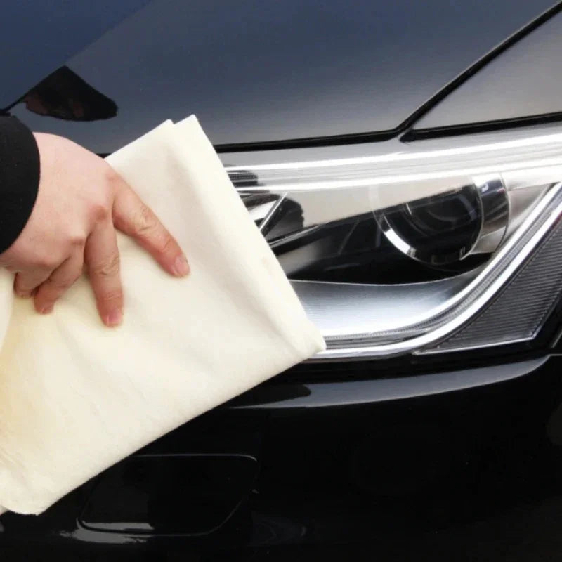 1/4pcs Natural Chamois Leather Car Washing Towels Cleaning Quick Dry For Bmw Accessories Genesis Tools Kit Gernick Washing Car