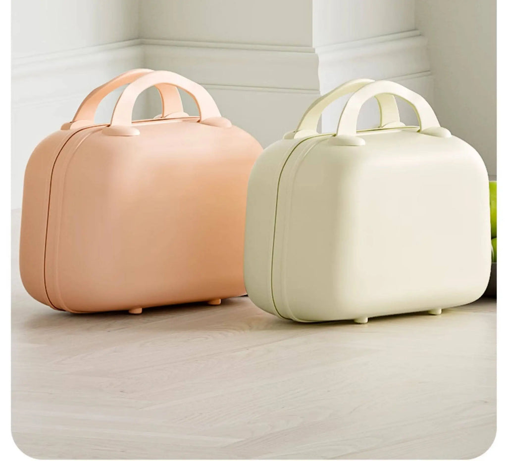 Small Handheld Suitcase Makeup Bag Women's Mini Additional Bag Can Be Hung on Trolley 14-inch Small Case Storage Bag