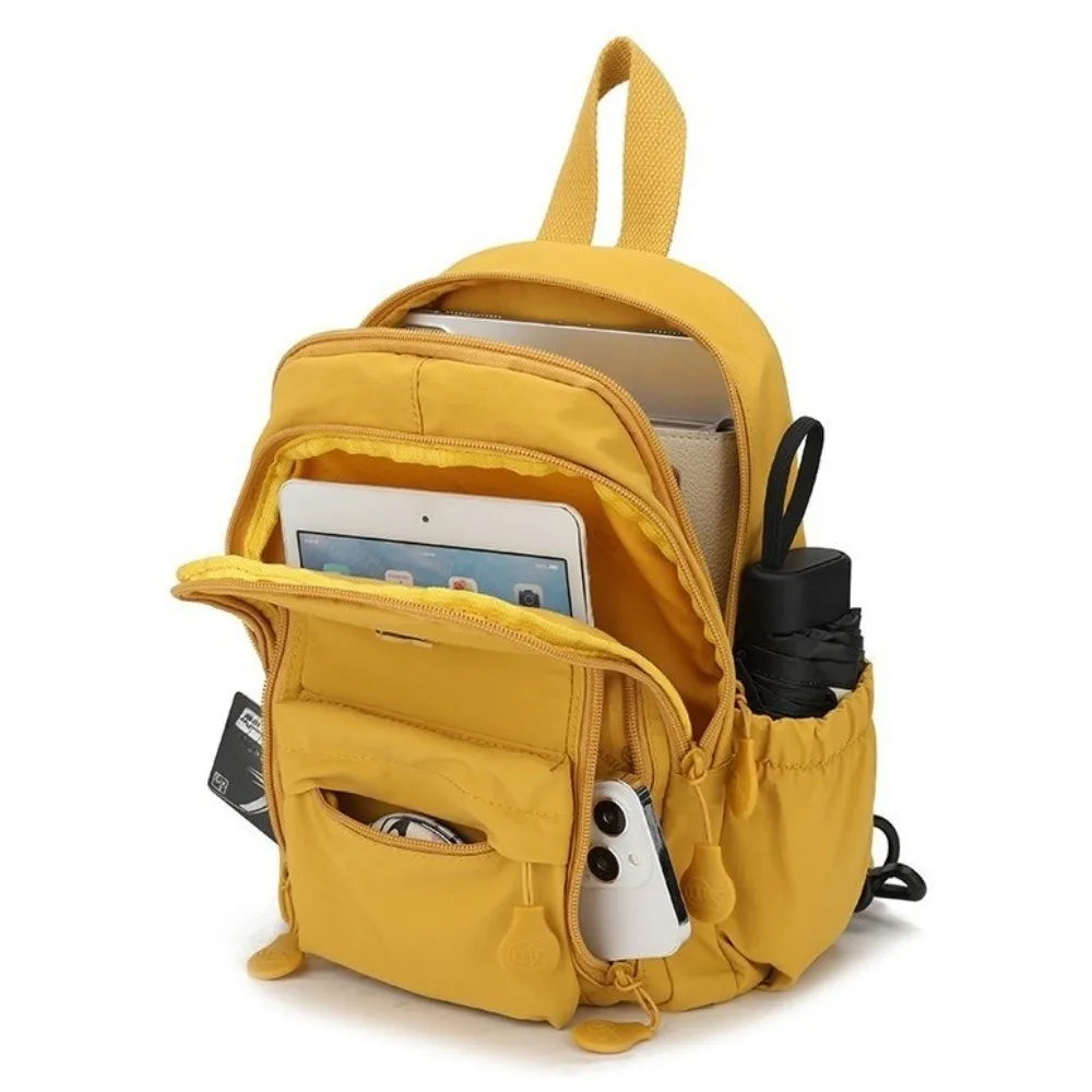 New Dual-use Shoulder Bag All-match Light Weight Small Backpack Multi-pocket Durable Crossbody Bag For Girls Woman