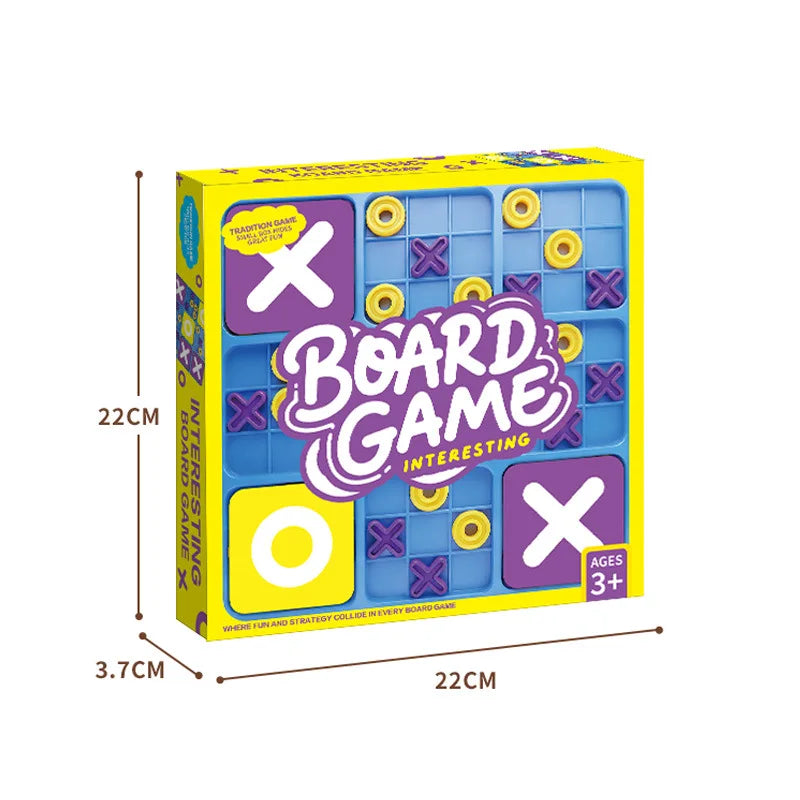 New Jiugongge XO Tic-tac-toe Chess Table Early Education Table Game Training Logical Thinking Children's Educational Toys