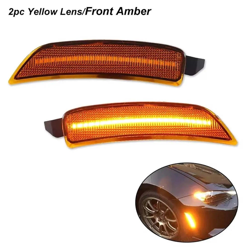 Amber/White/Red LED Front/Rear Side Marker Indicator Lights Turn Signal Light For Mazda MX-5 Miata 2016-2023 Fender Flare Lights
