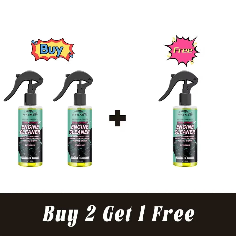 Engine Bay Cleaner Spray for Car Engine Maintenance, Oil Stain Cleaning and Surface Care Detailer
