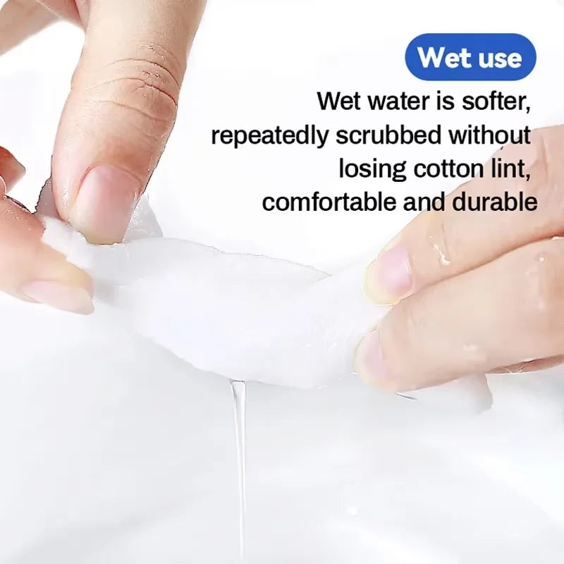 100 pieces of car paper towel disposable face towel tissue soft thick dry wipe reusable makeup remover pad facial cleansing tiss