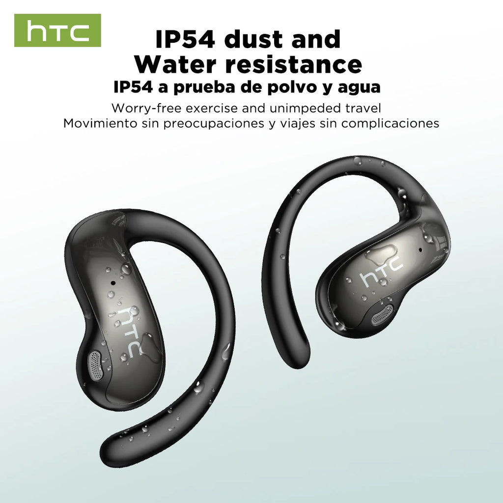 Bluetooth Wireless Headset HTC NE19 Open Ear Sports Earbuds Strong Bass Waterproof Ear Hook Stereo Bluetooth Auricles Choice