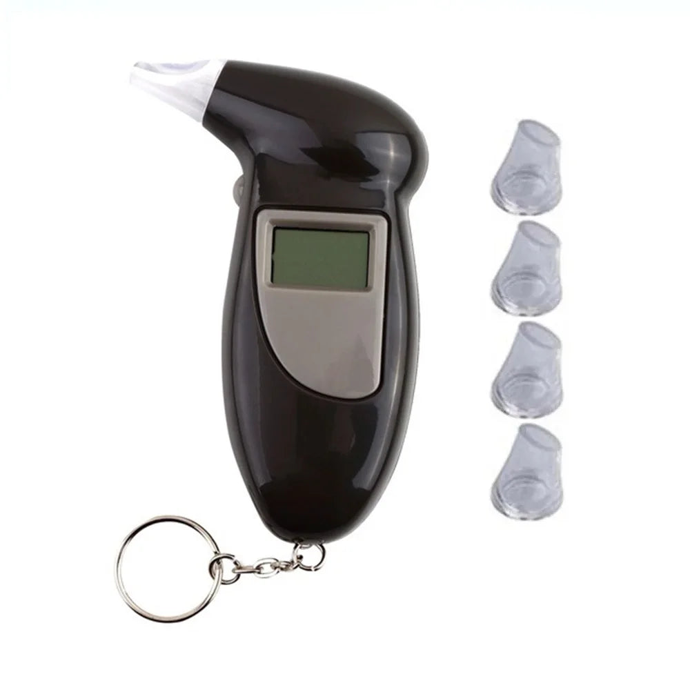 Digital Alcohol Tester LED Display Automatic Backlight Light Car Drive Safety Breathalyzer Alcohol Test Tools With Inhaler