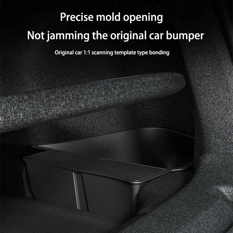 FutCarter For Tesla Model Y Juniper 2025+TPE Car Trunk Side Storage Box New Cover Mat Partition Board Stowing Space Decoration