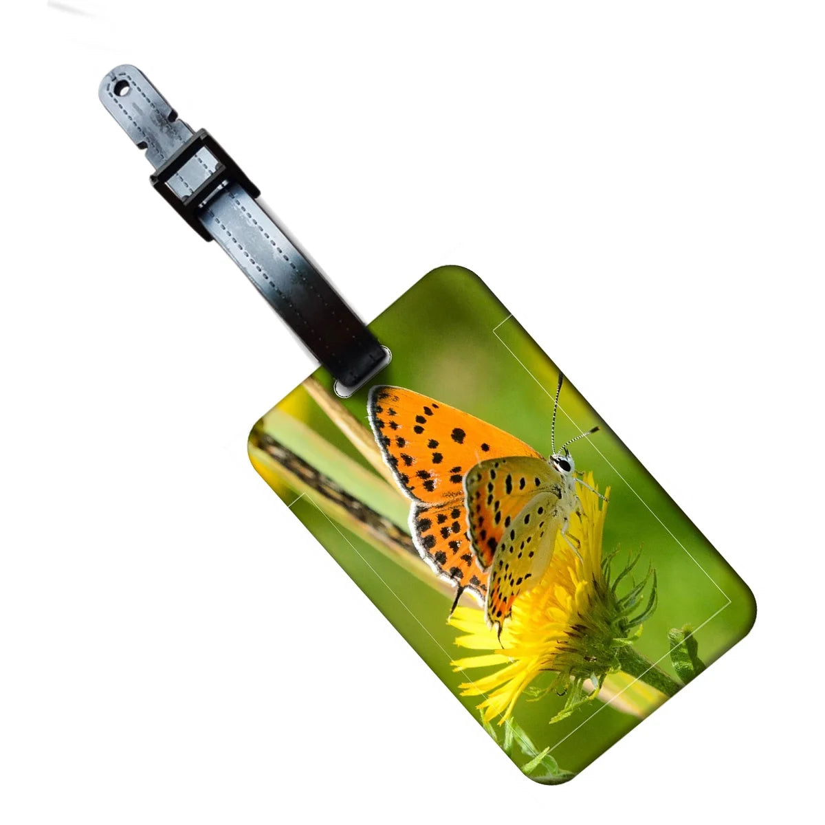 HOT SALE Butterfly Business Luggage Tag Suitcase Address Label Luggage Boarding Case Label Name ID Address Clip