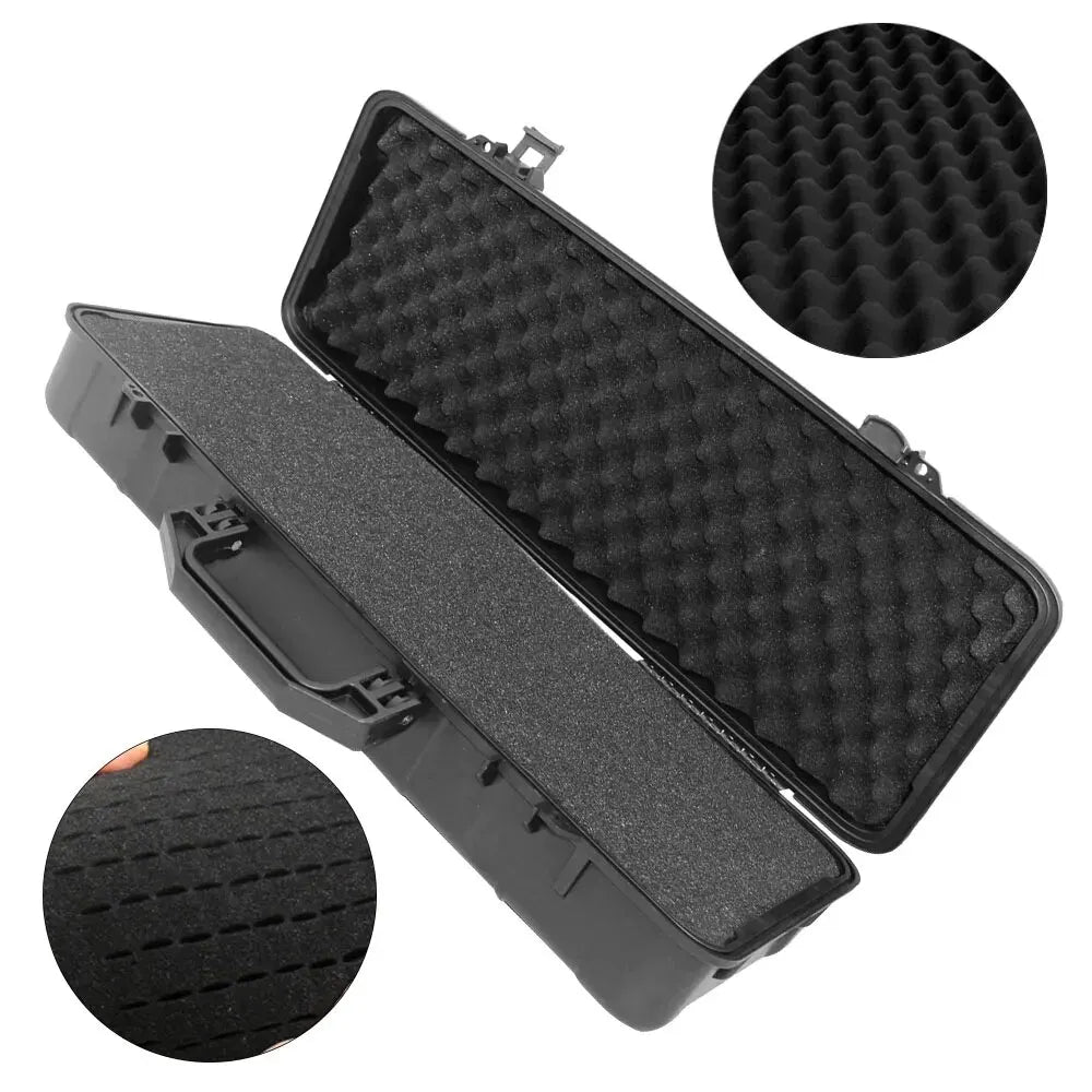 Shockproof Hard Carry Tool Case Water Repellent Safety Storage Box With Sponge For Camera Instrument Organizer Daily Use