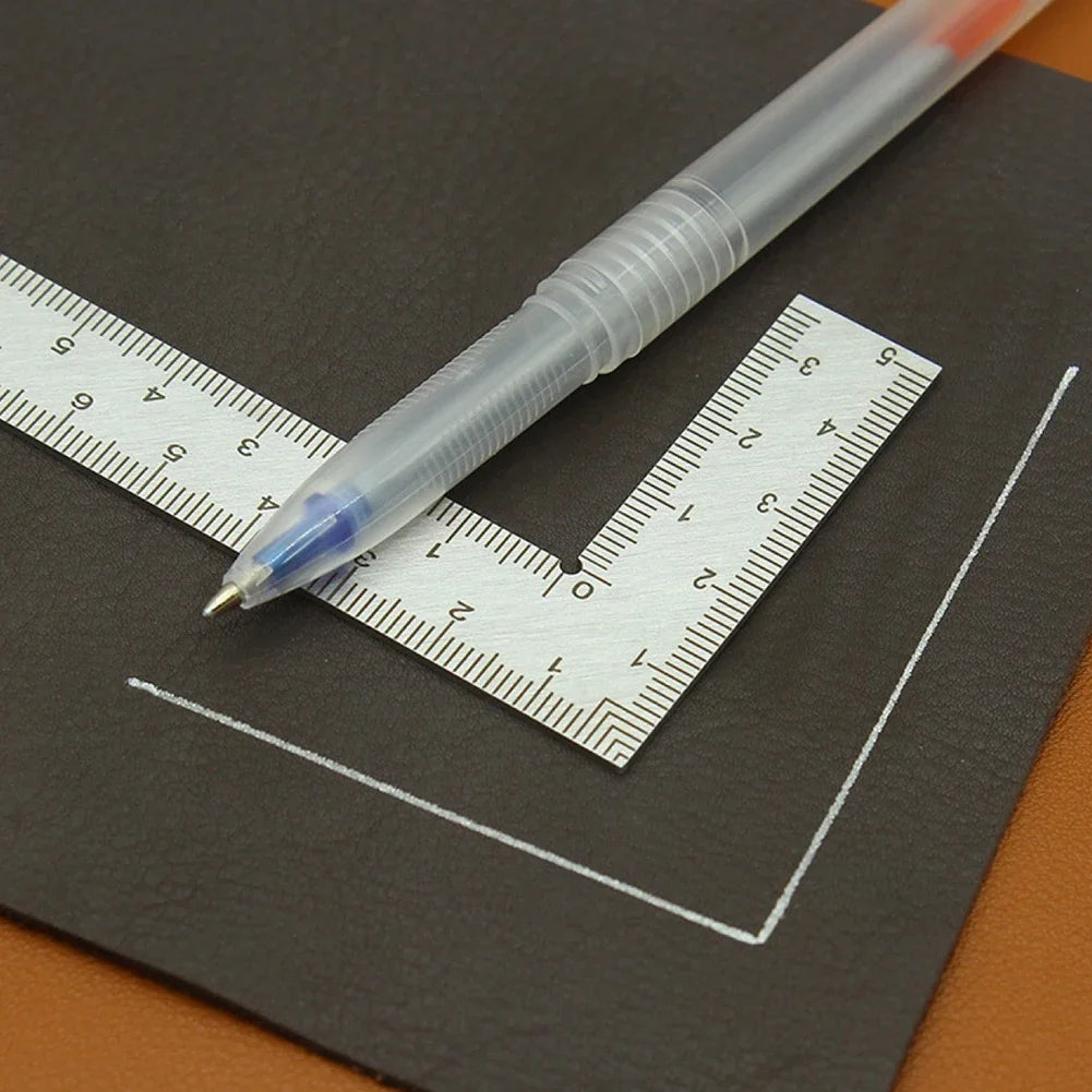 90 Degree Angle Ruler Stainless Steel L Shape Ruler Measuring Tool Metal Straight Woodworking Ruler Tools Right Angle Ruler