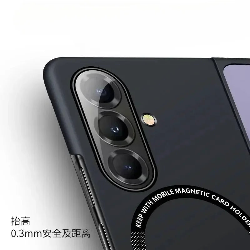 Ultra Slim Skin Feel Frosted Magnetic Case for Samsung Galaxy Z Fold 8 Ultra 7 6 5 4 3 for Magsafe Hard PC Shockproof Back Cover
