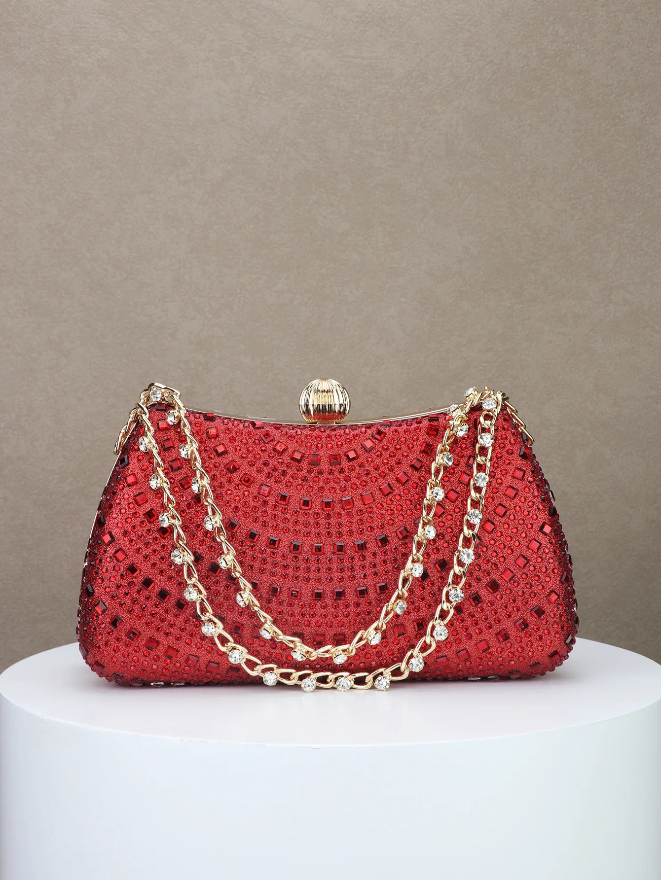 2026New model full diamond sparkling bridal handbag, dress bag, evening bag, banquet bag, mother of the bride wedding bag