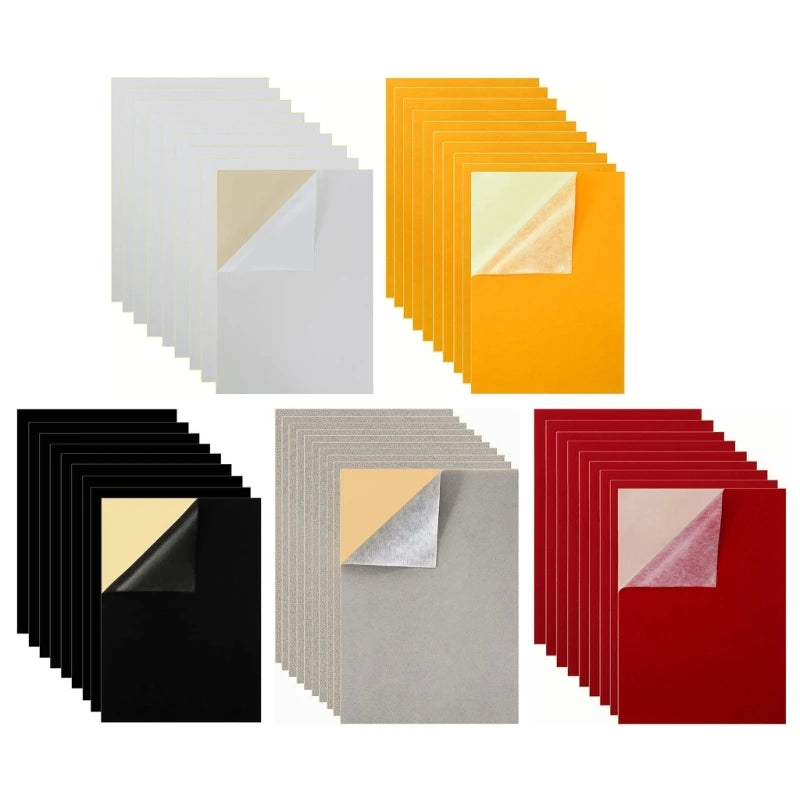 10 Pcs Self-Adhesive Felt Sheets Sticky Back Felt Sheets with Adhesive Backing