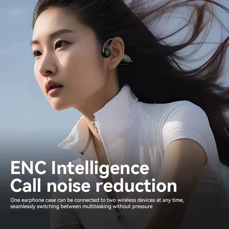 VIVO New X7 Real Bone Conduction  Bluetooth 5.4 Headphone Wireless Earphone Headset Hands-free with Mic for Running Sport