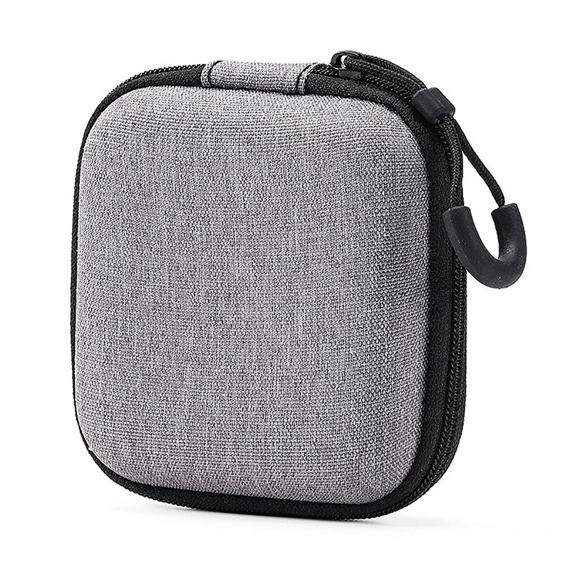 1Pc Portable Shockproof Headphone Case Earphone Bag Headset Storage Bag Hard Shell Earphone Accessories Memory Card USB Cable