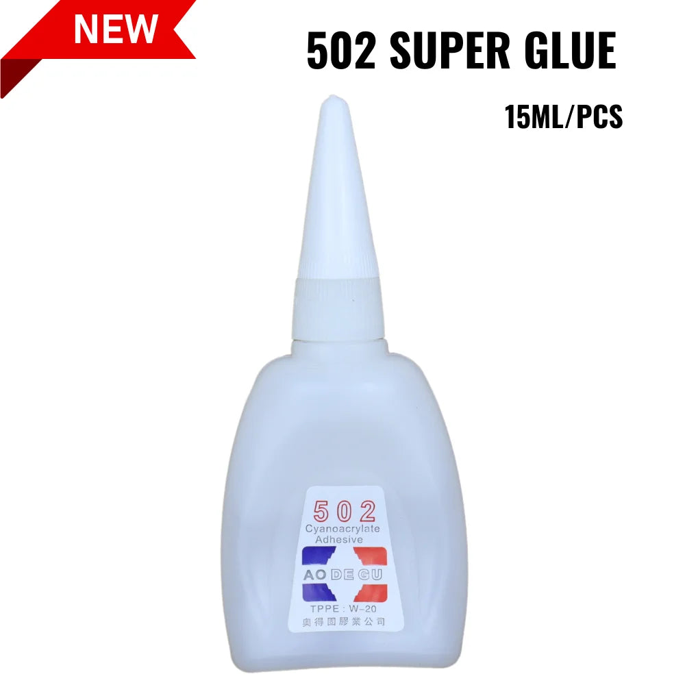 3ML 15ML Cyanoacrylate Instant Glue Strong Adhesive DIY Liquid Jewelry Toy Shoes Super Quick Drying Transparent 502 Super Glue