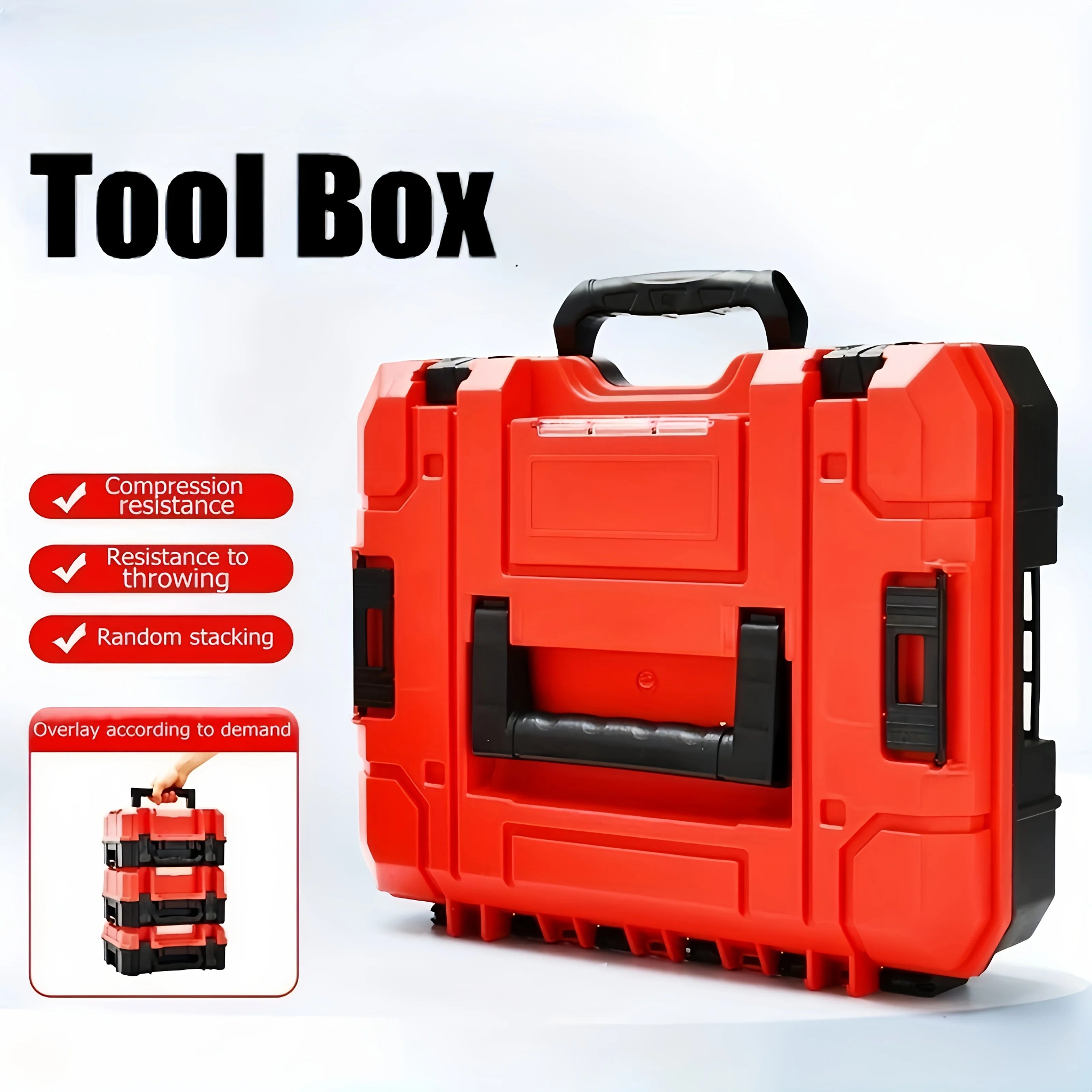 Tool Organizer Box Multi Functional Tool Box Durable Storage Suitable for Electricians Carpenters Stacking Storage Boxes Toolbox