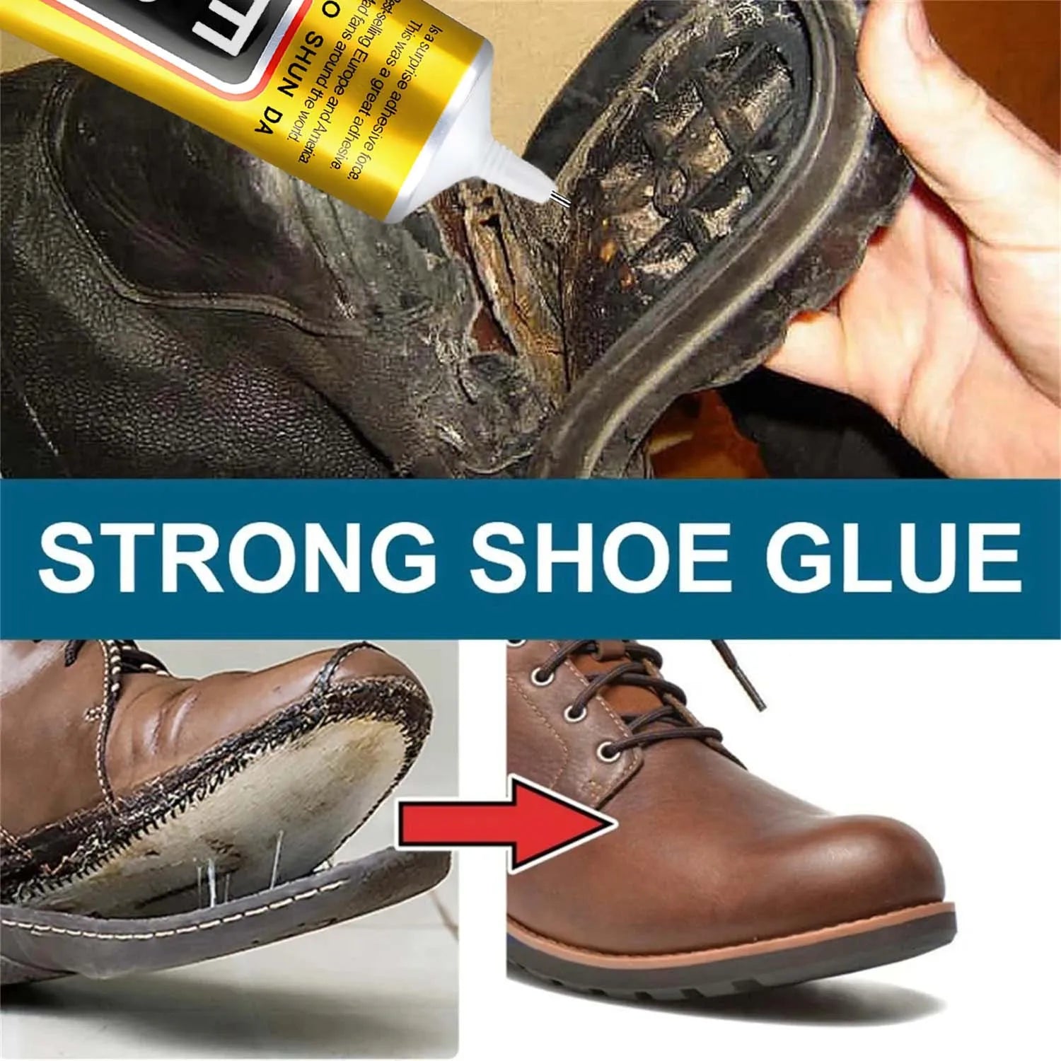 E-8000 Super Strong Shoe Glues Repairing Adhesive Universal Waterproof Shoe Sealers for Sneakers Boot Leather Fast Repair Glue .